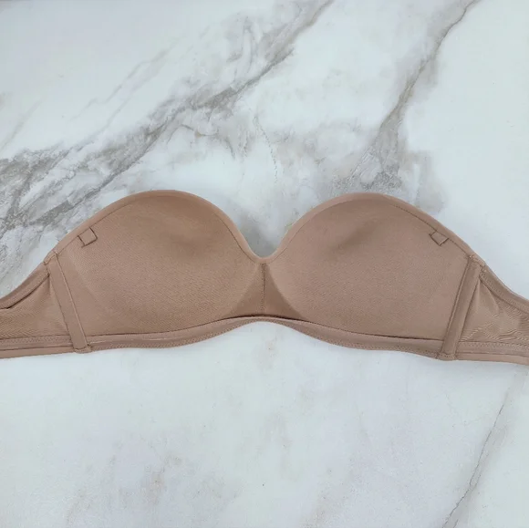 Intimissimi Nude Gioia Strapless Bandeau Push Up Ultralight Microfiber Bra, 36B - Picture 4 of 14
